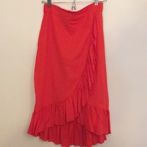 Faux wrap midi skirt NWT